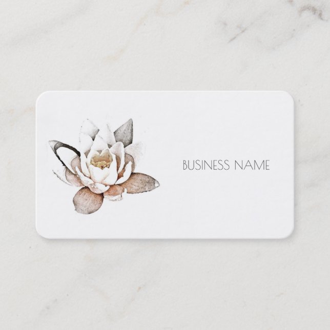 carte de visite "LOTUS BLANC" (Devant)