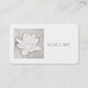 carte de visite "LOTUS BLANC"