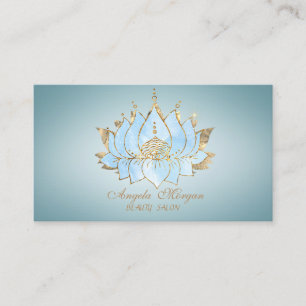 Carte De Visite Lotus dorées professionnelles