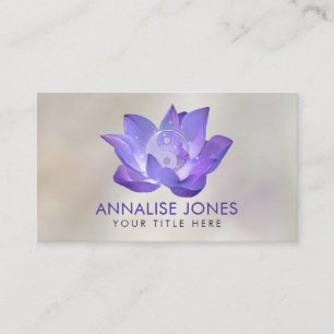 Carte De Visite Lotus et Yin Yang