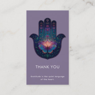 Carte De Visite Lotus Éveil Dessin de la Main Hamsa