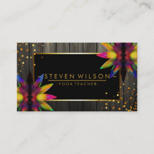 Carte De Visite Lotus Fleur Décoratif Yoga Santé holistique