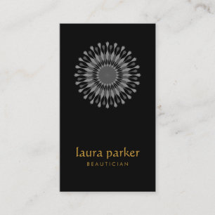 Carte De Visite Lotus Fleur Logo Thérapie de guérison Yoga Holisti