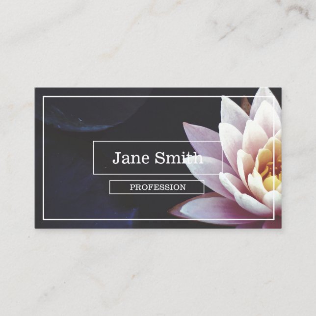 CARTE DE VISITE LOTUS FLOWER (Devant)