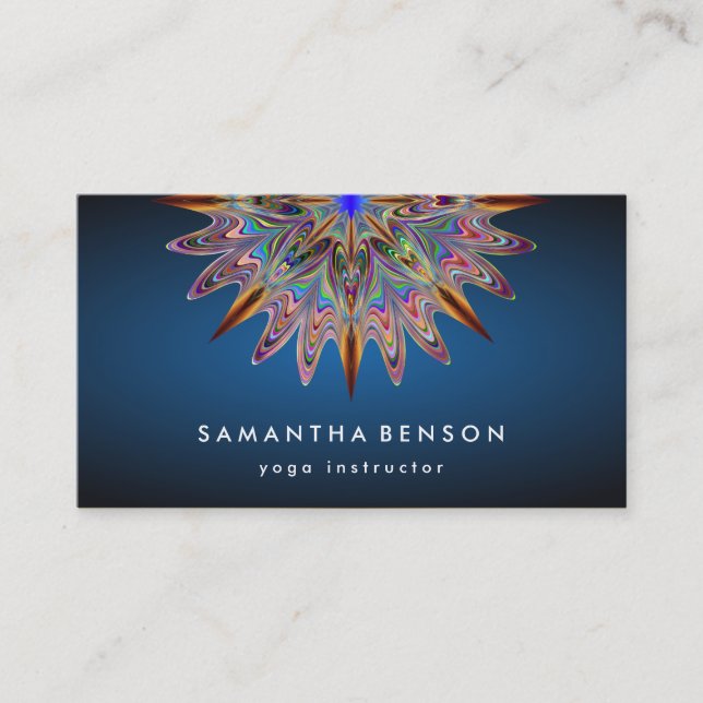 Carte De Visite Lotus Flower Logo Yoga Business (Devant)