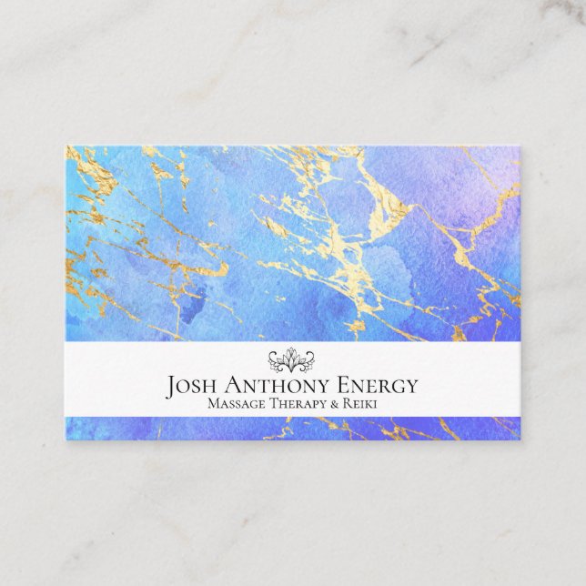 Carte De Visite *~* Lotus Gold Pastel Nebula Galaxy Universe AP3   (Devant)