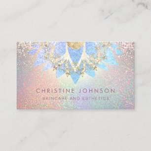 Carte De Visite lotus grunge bleu soins et esthétique