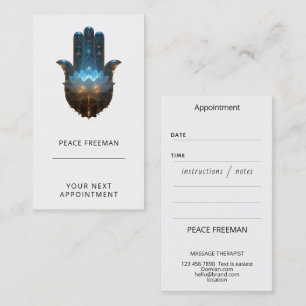 Carte De Visite Lotus Illumination Conception de la main Hamsa