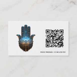 Carte De Visite Lotus Illumination Conception de la main Hamsa