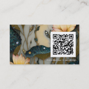 Carte De Visite Lotus Light Awakening conception botanique