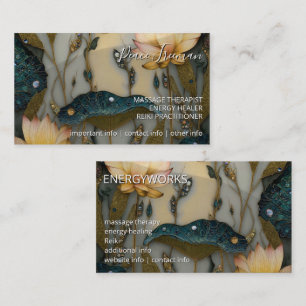 Carte De Visite Lotus Light Awakening conception botanique