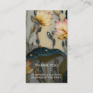 Carte De Visite Lotus Light Awakening conception botanique