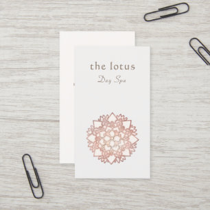 Carte De Visite Lotus Logo Lotus rose Santé et bien-être holistiqu