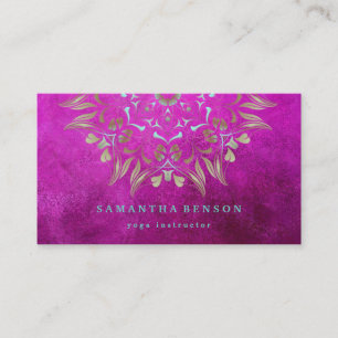 Carte De Visite Lotus Lotus Logo Yoga Meditation Bien-être