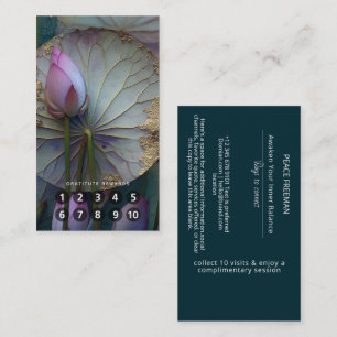 Carte De Visite Lotus Reverie   Conception de Fleur de Lotus