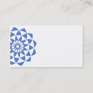 Carte De Visite Lotus violet bleu