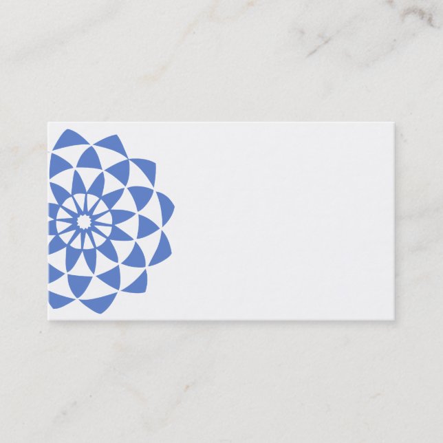 Carte De Visite Lotus violet bleu (Devant)