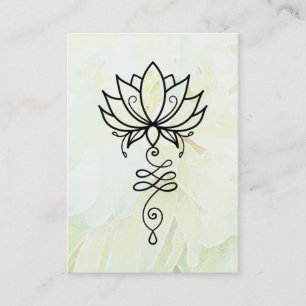 Carte De Visite *~* Lotus Yoga Nirvana Géométrie Sacrée Peony