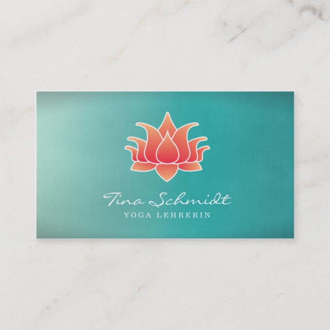 Carte De Visite Lotusblüte Visitenkarte (Devant)