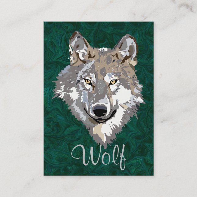 Carte De Visite loup (Devant)