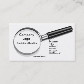 Carte De Visite Loupe