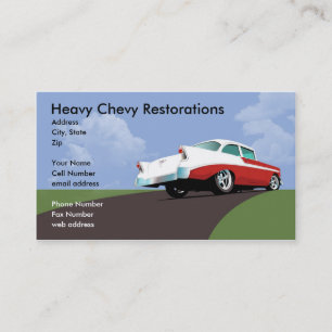 Carte de visite lourd de Chevy