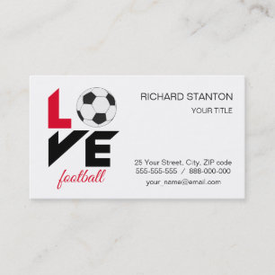 Carte De Visite Love football