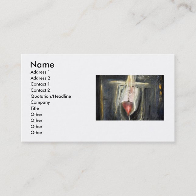 Carte de visite Lovers Kiss2 (Devant)