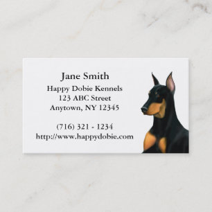 Carte de visite loyal de chien de Pinscher de