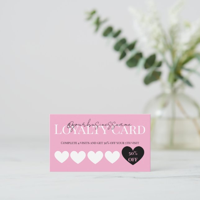 Carte De Visite Loyalty Business Card (Debout devant)