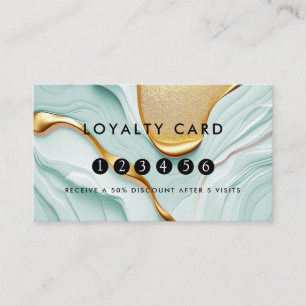 Carte De Visite Loyauté 5 clous Lashes Beauté Parties scintillant 