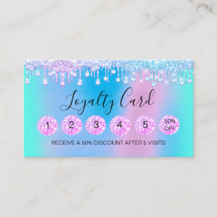 Carte De Visite Loyauté 6 maquillage Esthétique Eyelash Diamants r