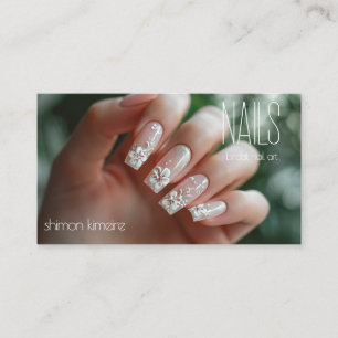 Carte De Visite Loyauté manicuriste de l'art floral nuptial