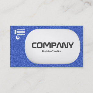 Carte De Visite Lozenge 3d - Texture bleue incorporée
