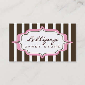 carte de visite > lucette [rose+chocolat]