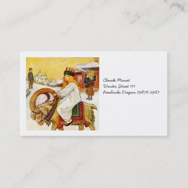 Carte De Visite Lucia fait le tour de la chèvre juive (Devant)