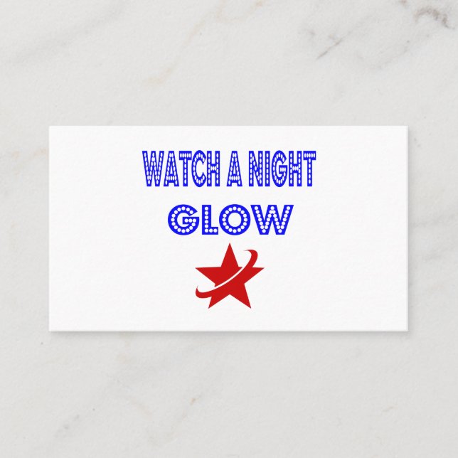 Carte De Visite lueur nocturne (Devant)