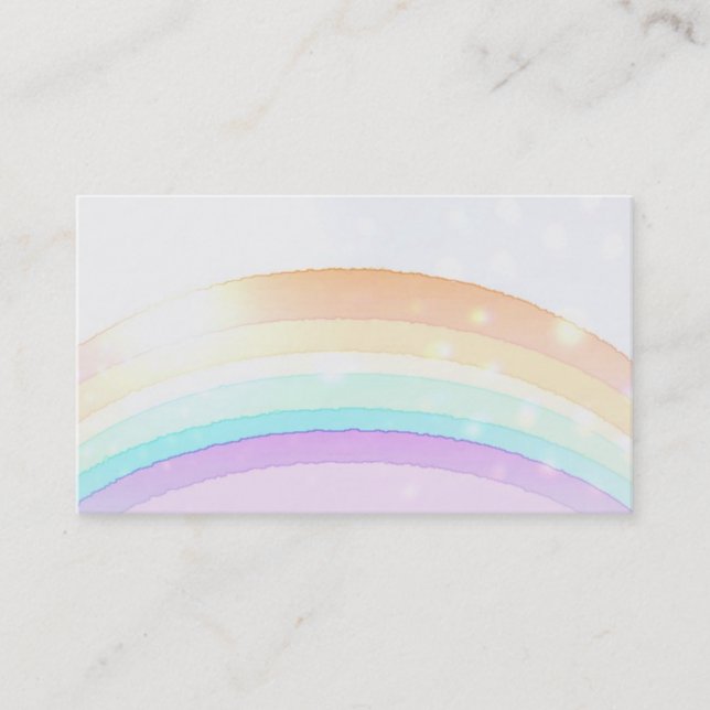 Carte De Visite Lumière d'arc-en-ciel, chant religieux, Reiki, (Devant)