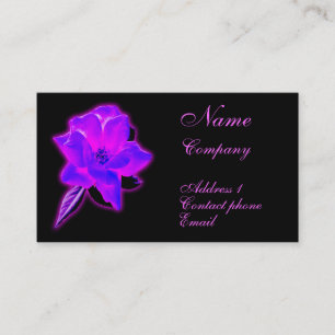Carte De Visite Lumière de néon mauve rose mystique