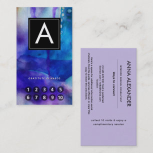 Carte De Visite Lumière fluide Aquarelle abstraite