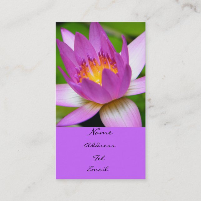 Carte De Visite Lumière sur l'eau (Devant)