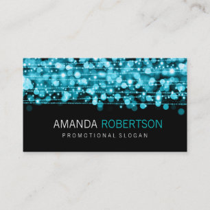 Carte De Visite Lumières et étincelles professionnelles simples de