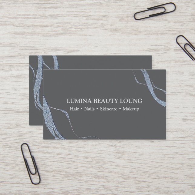 Carte De Visite  Lumina Beauty Card (Devant/Arrière en situation)