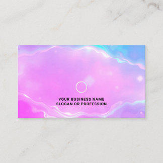 Carte De Visite Lumina Opal | Logo Professionnel Arc-en-Ciel