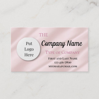Carte De Visite Lumineuse rose pâle