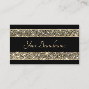 Carte De Visite Lumineuses Stars Gold Parties scintillant Sparkle 