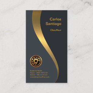 Carte De Visite Lumineux et luxueux service de chalumeau Gold Wave