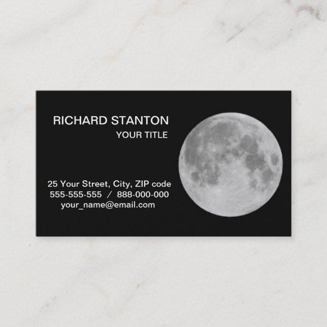 Carte De Visite Lune (Devant)