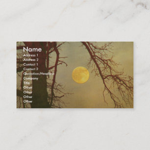 Carte De Visite Lune d'automne