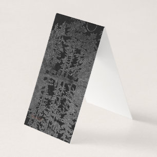 Carte De Visite lune de miel, forêt enchantée, art de forêt noire